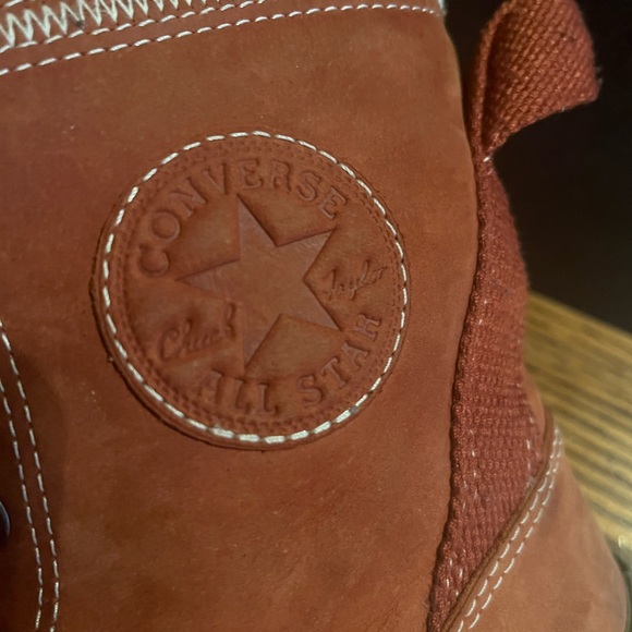 Brown Leather Converse Boots Chuck Taylor size 10 - Picture 6 of 13